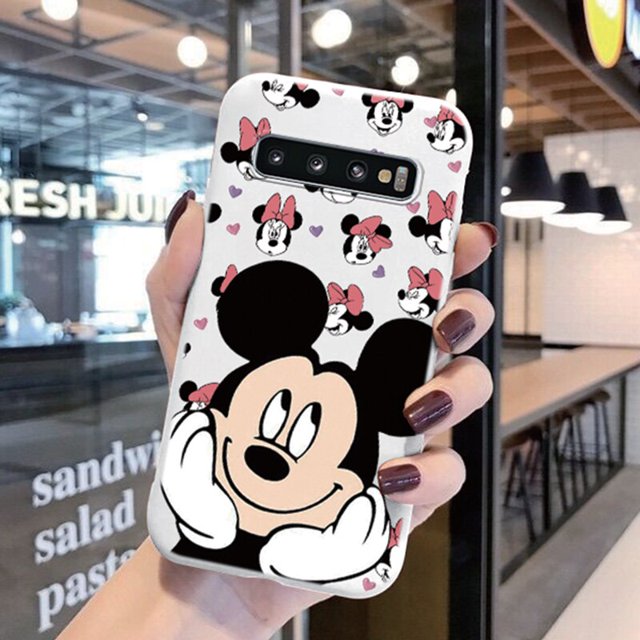 Bonita Funda de teléfono de dibujos animados Donald Stitch para samsung Galaxy S10 Plus, s10e, pato, ratón, Margarita, Funda de silicona estampada para samsung s 10e Fivean unisex