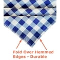 thumbnail image 3 of Tektrum 100% Polyester Waterproof 60 X 102 Inch 60"X102" Rectangular Checker Checkered Tablecloth Table Cover - Spill Proof/Stain Resistant/Wrinkle Free/Heavy Duty - Camping Picnic (Blue and White), 3 of 5