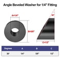 thumbnail image 3 of 40 Pack 1/4In ID Angle Washers for Cable Railing Posts, for 1/8In 5/32In 3/16In Deck Cable Railing Cable Railing Angled, 3 of 7