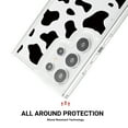 thumbnail image 5 of Feishell Case For Samsung Galaxy S23 Ultra Cute Leopard Print Pattern Soft TPU Rubber Bumper Shockproof Anti-Scratch Slim Phone Cover Support Wireless Charging, Cow, 5 of 8