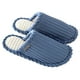 thumbnail image 3 of Zapatillas cálidas para interior, suave, de terciopelo coralino, antideslizante, para pareja, mujer, hombre, 42-43L, azul marino Methold AP000900-09, 3 of 6