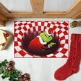 thumbnail image 3 of Felpudo de ilusión, felpudo visual antideslizante de Navidad, para fiesta de interior al aire libre de Navidad (rojo 50X80CM) Sincero  Hogar, 3 of 4
