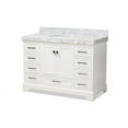 thumbnail image 2 of Baxton Studio Amaris 48" Marble Top Bathroom Vanity in White, 2 of 9