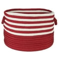 thumbnail image 3 of CW06A018X018 Candy Swirl Basket - Red & Green 18"x18"x12" Basket, 100% Polypropylene - Round., 3 of 3
