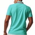 thumbnail image 5 of LRGSHF Men's Summer Polo Shirts Short Sleeve Solid Color Basic Golf Work Collared T Shirts Quick Dry Lightweight Comfortable Tops, 5 of 5