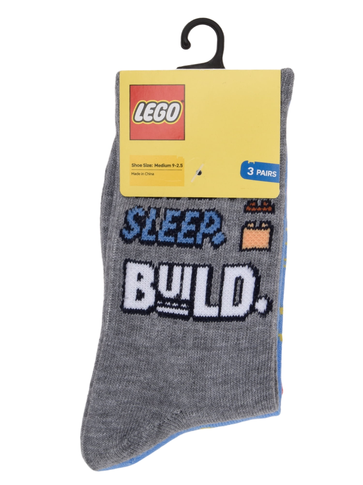 Lego Boys Crew Socks, 3-pack, Sizes S