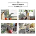thumbnail image 3 of 100pcs Plastic Plant Nursery Pots Seedling Flower Plant Container And Seed Starting Pots Reusable,4 Inch, 3 of 5