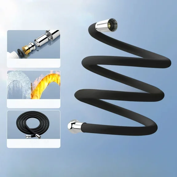 1.5/2M Silicone Flexible Shower Hose Anti-Winding Extension High Pressure Pipe Showerhead Tubes Bathroom Faucte Accessories