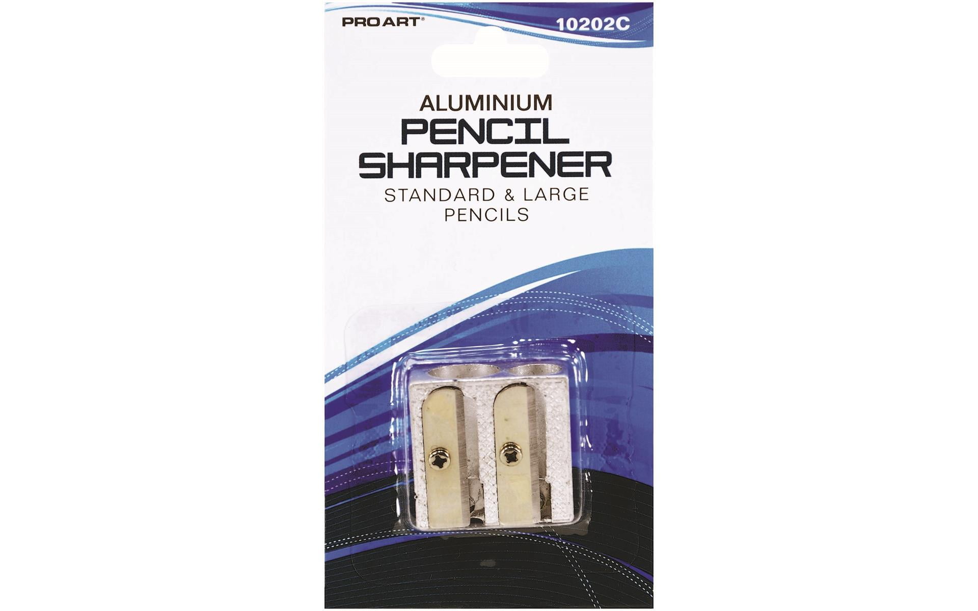 Pro Art Pencil Sharpener Aluminum Double Carded