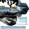 thumbnail image 4 of 3Pack Universal Plastic Car Cover, Disposable Waterproof Dustproof Full with Covers,Plastic Car Cover Elastic Full V4S3, 4 of 8