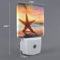thumbnail image 2 of Goofa Starfish Sunset Sea Beach Night Light, Plug-in, Dusk to Dawn Sensor, Warm White, Ambient Lighting, Ideal Kids Adults Nightlight-UK, 2 of 9
