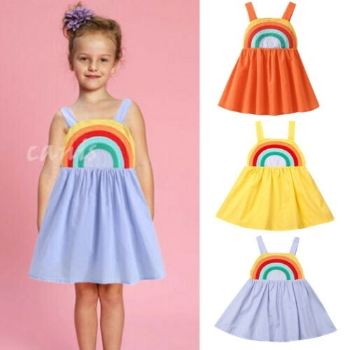 rainbow colored sundress