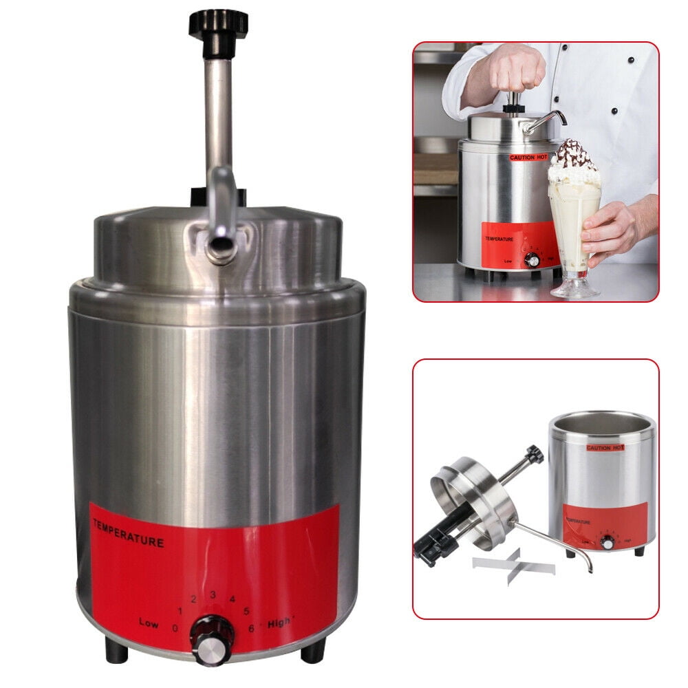 OUKANING Electric Condiment Sauce Melter Countertop Cheese Sauce Fudge