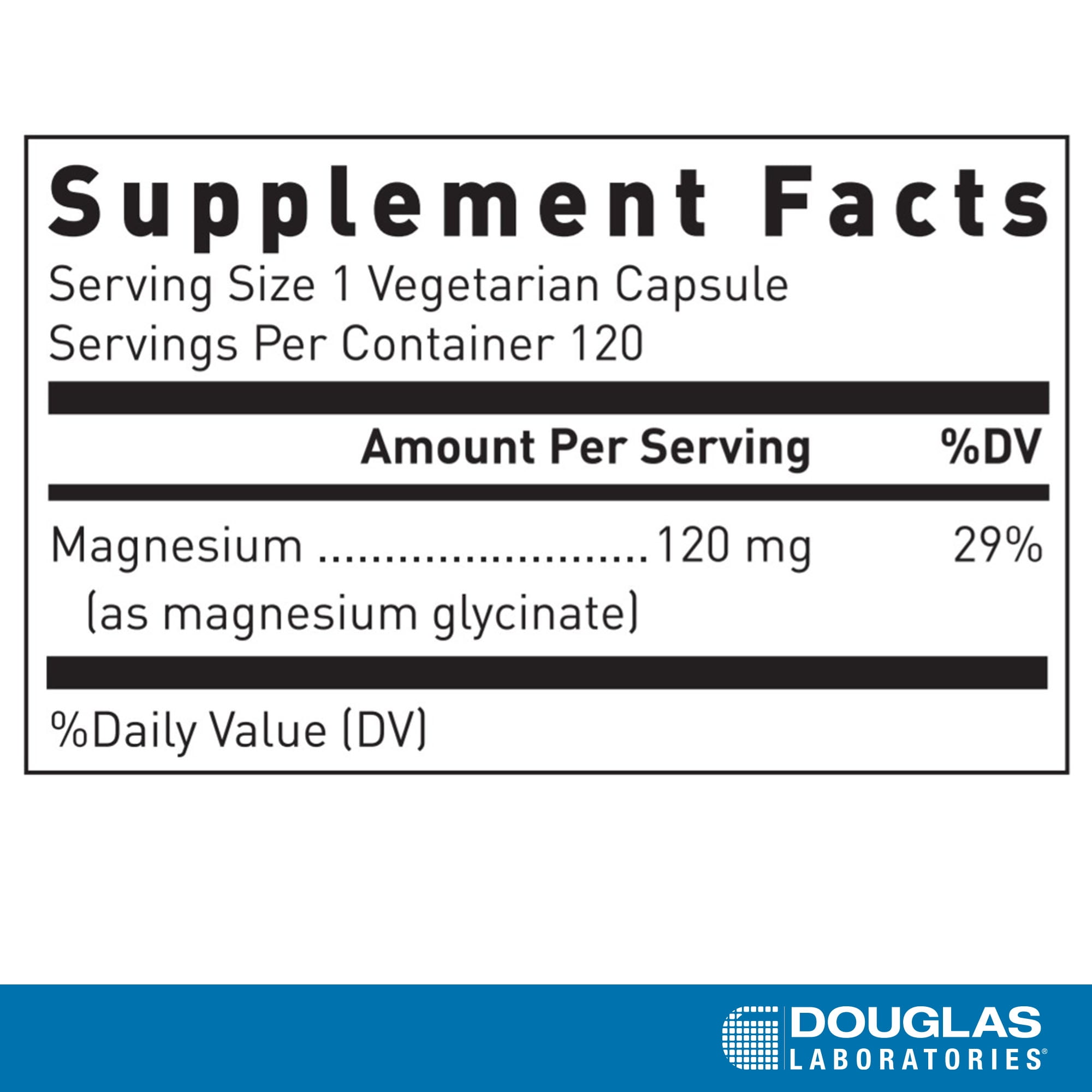 Douglas Laboratories Magnesium Glycinate | Supports Normal Heart Function and Bone Formation | 120 Capsules
