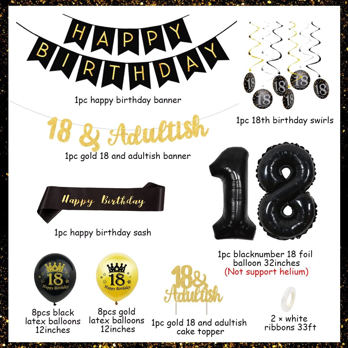 18 Ans Anniversaire Fille, Dargds Décoration Anniversaire 18 Ans 18 Ans Anniversaire Fille, Dargds Décoration Anniversaire 18 Ans