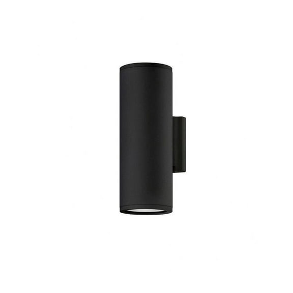 -13W 2 Led Small Outdoor Up/Down Light Wall Lantern in Modern Style-4.5 inches Wide By 12 inches High-Black Finish Bailey Street Home 81-Bel-4442356