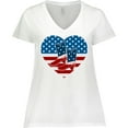 thumbnail image 3 of Inktastic USA Cowboy Boots Patriotic Women's Plus Size V-Neck T-Shirt, 3 of 5