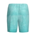 thumbnail image 2 of Haiem Blue And Turquoise Men's Pajama Short with Soft Woven Cotton Elastic Waistband Sleep Short-Medium, 2 of 9