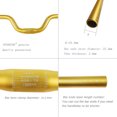 thumbnail image 3 of UPANBIKE 25.4mm Bike Handlebar Riser 80mm Aluminum Alloy 520mm Length for Fixed Gear Bike Road Bicycle(Gold), 3 of 5