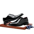 thumbnail image 2 of Mens Oxford Leather Dress Shoes Formal Business Shoes for Men, 2 of 8