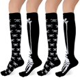 thumbnail image 1 of pares de calcetines de presión para mujer, novedad impresa en 3D, 1 of 5