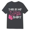 thumbnail image 4 of Womens T shirts Crew Neck Short Sleeve Letter Graphic Print Basic Tee Tshirt, 4 of 4