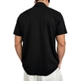 thumbnail image 4 of Pvkarhg Men's 1/4 Zip Workout T-Shirt Trendy Color Block Short Sleeve Shirts Crew Neck Quick Dry Sports Tees Breathable Outdoor Gym Tops Black 4XL, 4 of 8