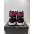 thumbnail image 4 of Ni-k-e Air Jordan 1 Mid “Bred Toe” Mens Black/Noble Red Size 8.5 Basketball Shoes, 4 of 6