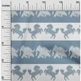 thumbnail image 1 of oneOone Cotton Poplin Fabric Stripe|Elephant & Horse Ikat Printed Fabric 1 Yard 42 Inch Wide, 1 of 4