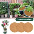 thumbnail image 1 of 4 Pieces Plant Protection Disc Canvased Coconut Mulch Hemp Mulch Coconut Mat Plants Coconut Fiber Disc Plant Protection Coconut Fiber Mat, Biodegradable, 1 of 4