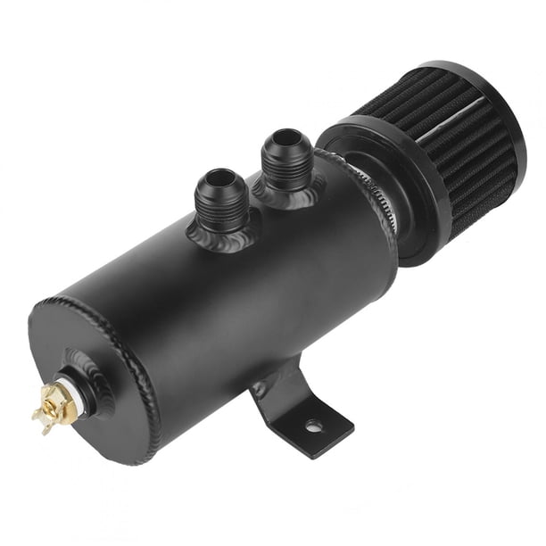 Oil Catch Can Oil Tank Car Oil Reservoir Baffled Breather Reservoir Car Accessories 0.75L 10AN Oil Catch Can Reservoir Tank With Breather Filter Baffled Universal Car Modified ANGGREK Otros