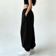 thumbnail image 5 of Luvrsol Womens Sweatpants Oversized Drawstring Jogger Sweatpants High Waist Loose Solid Casual Jogger Pants, Black S, 5 of 7