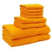 Hurbane Home Luxury Towels Set 8pcs – 2 Bath Towels – 2 Hand Towels – 4 Washcloths