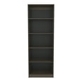 thumbnail image 6 of Knubmt 5 Shelves Wood Bookeshelf Bookcase Book Display Storage Rack for Living Room, Office, Dark Brown, 6 of 7