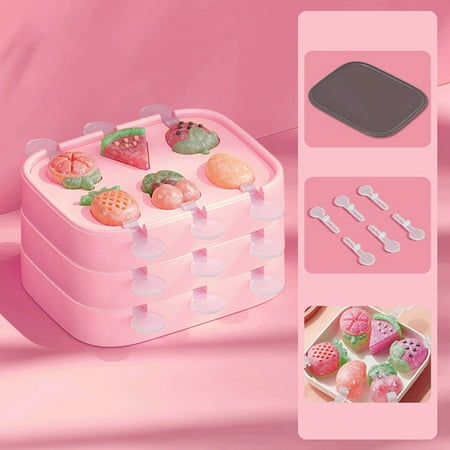 

RKSTN Ice Cube Tray Ice Cream Molds For Household Use Making Popsicles Popsicles Ice Cream Ice Cream Cheese Sticks Silicone Food Grade Grinding Tools Ice Grids on Clearance