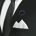thumbnail image 5 of Uxcell 2Pcs Flower Boutonnieres Pin, Lapel Pin for Men Camellia Flower for Suit Wedding Graduation Anniversary Dark Blue, 5 of 6