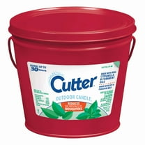 Cutter Outdoor Soy Wax Candle, Citronella & Mint Scent, 1 Count