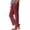 Wine #150, variant on Linen Pants for Women 2026 Side Button Wide Leg Drawstring Elastic High Waist Loose Yoga Trousers Trendy Clothes with Pockets Sky Blue L