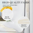 thumbnail image 3 of ZOPZO Blackout Curtains, Thermal Insulated, Bright White, 52W x 63L Inch, Room Darkening Drapes with Golden Wave Print for Bedroom Living Room, 3 of 6