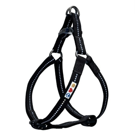 UPC: 0850003242996 | Pawtitas Reflective Dog Harness Recycled – Black – Extra Small (XS) – Step in Dog Harness Training & Walking