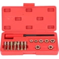 thumbnail image 1 of HUGFEGWE Kit de Chasse Métrique pour Filetage 15 Pcs, Outil de Restauration de Filetage Universel avec 7 Pcs Dé Filetage, 7 Pcs Robinet de Filetage, 1Pcs 8 Pas Filetage Métrique, Boîte de Rangement, Ensemble de Réparation pour Voiture, 1 of 9
