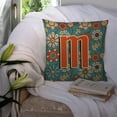 thumbnail image 3 of Monogram Letter Flowers Fabric Decorative Pillow, 3 of 4