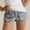 *Blue, variant on ClodeEU Women's Slimming Cargo Denim Shorts,Button Fly Jean Shorts with Pockets Blue,Women's Plus M