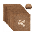 thumbnail image 2 of Mictong Reusable Chicken House Nesting Box Mat, 11.8 * 11.8 inches Natural Coconut Fiber, Suitable for Garden Lawn Outdoor, Brown, Set of 10, 2 of 4