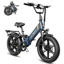 Jasion X-Hunter ST Electric Bike, 750W Foldable Ebike with 48V 13AH Removable Battery, 20'' Fat Tire Electric Bicycles for Adults, Full Suspension, UL 2849