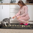 thumbnail image 4 of Coffee Black Vintage Pattern Style Kitchen Mat Water Proof Non-Slip, Absorbent Mats Set Of 2 for Sink Waterproof Runner Rug for Laundry Room,kitchen Mats 17.7x24+17.7x48inch, 4 of 7