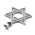 thumbnail image 2 of 304 Stainless Steel Pendants Star of David Charm Stainless Steel Color 25x20x1.3mm Hole: 5.5x3mm, 2 of 3