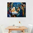 thumbnail image 2 of EastSmooth  Light of The World Canvas Wall Art Print, Manger Scene Celebrating the Birth of Jesus Christ, Christmas Home Décor, Nativity Scene Artwork, 2 of 4
