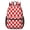 Red and White, variant on Black and White Checkered Pattern 17" School Backpacks for Teens,Waterproof Oxford Fabric,S-Shape Padded Straps for School,Travel,Hiking,Camping