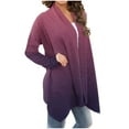 thumbnail image 5 of Dagegui Womens Cardigans Fashion Tie Dye Open Front Coats Gradual Color Long Sleeve Fall Casual Cardigan Soft Comfy Basic Outerwear Wine S, 5 of 5